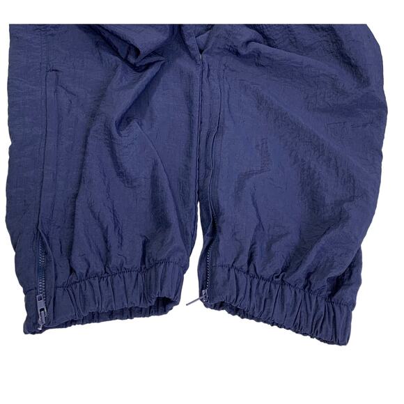 Vintage Nike TWA Windbreaker Pants Mens Navy Blue Nylon Zip Bottom Leg Track Jog - Picture 8 of 9